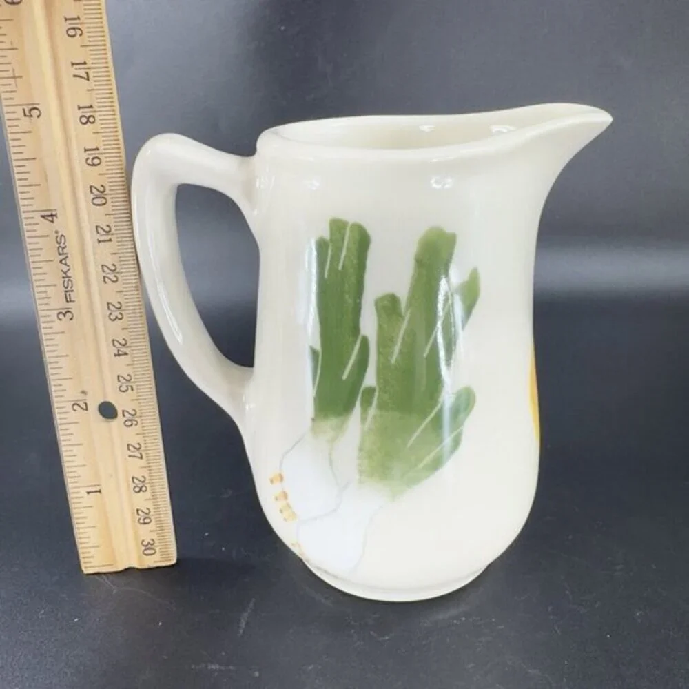 Hartstone‎ Ramekin Farmers Market Vegetables Small Pitcher Creamer 1990s Pottery